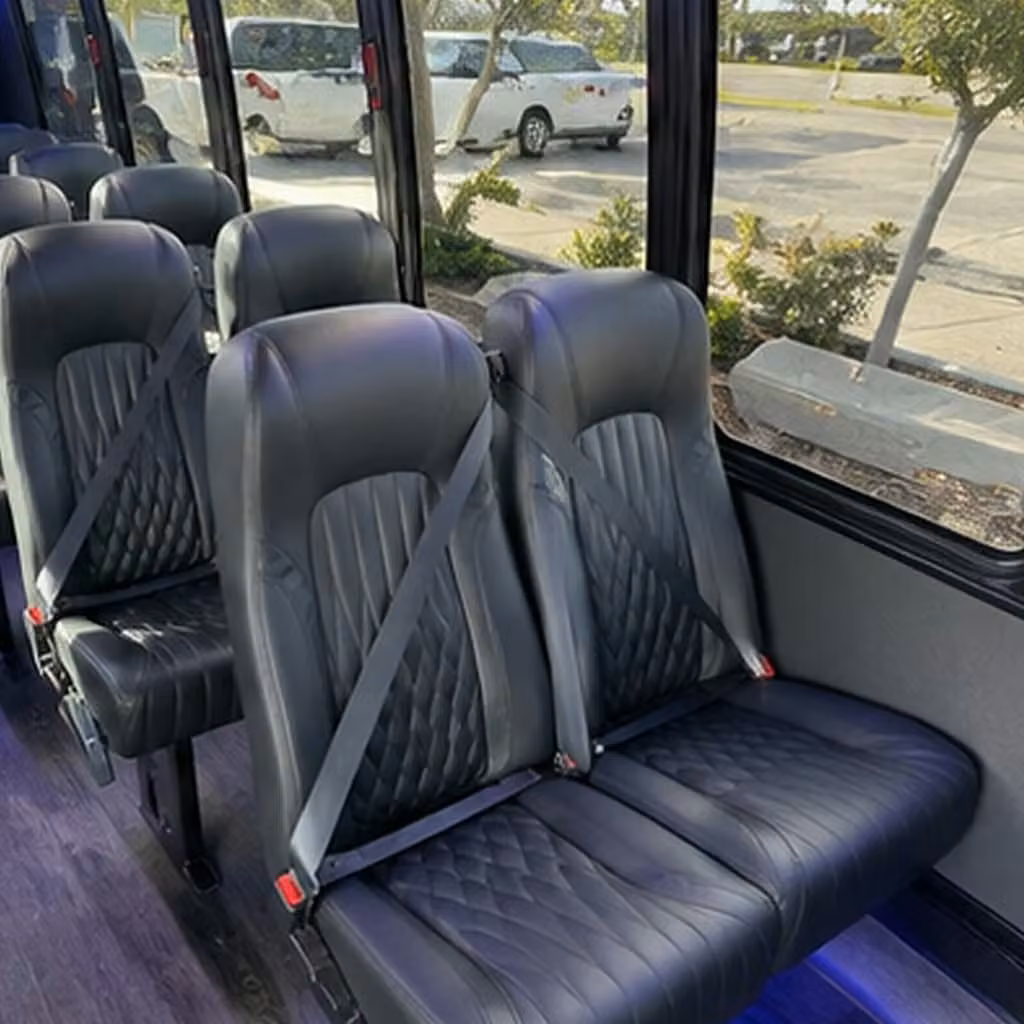 28 passenger minibus interior