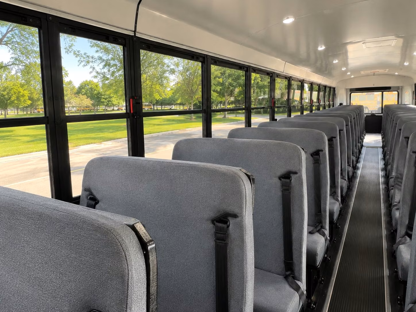 school bus inside