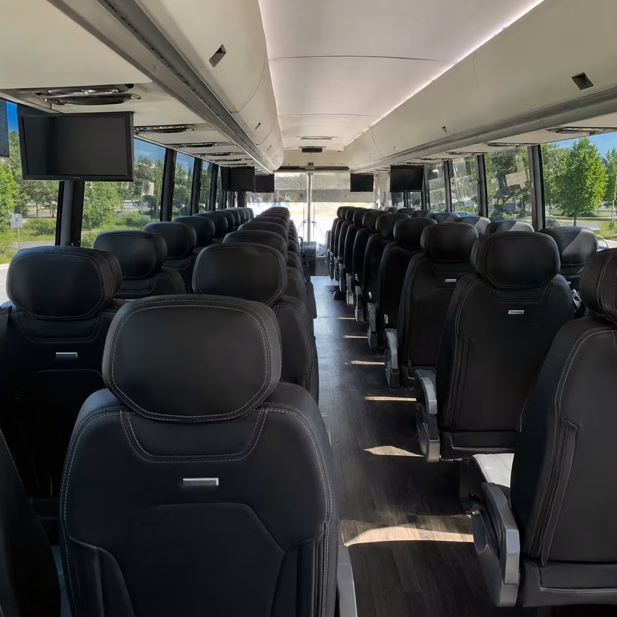 spokane charter bus interior