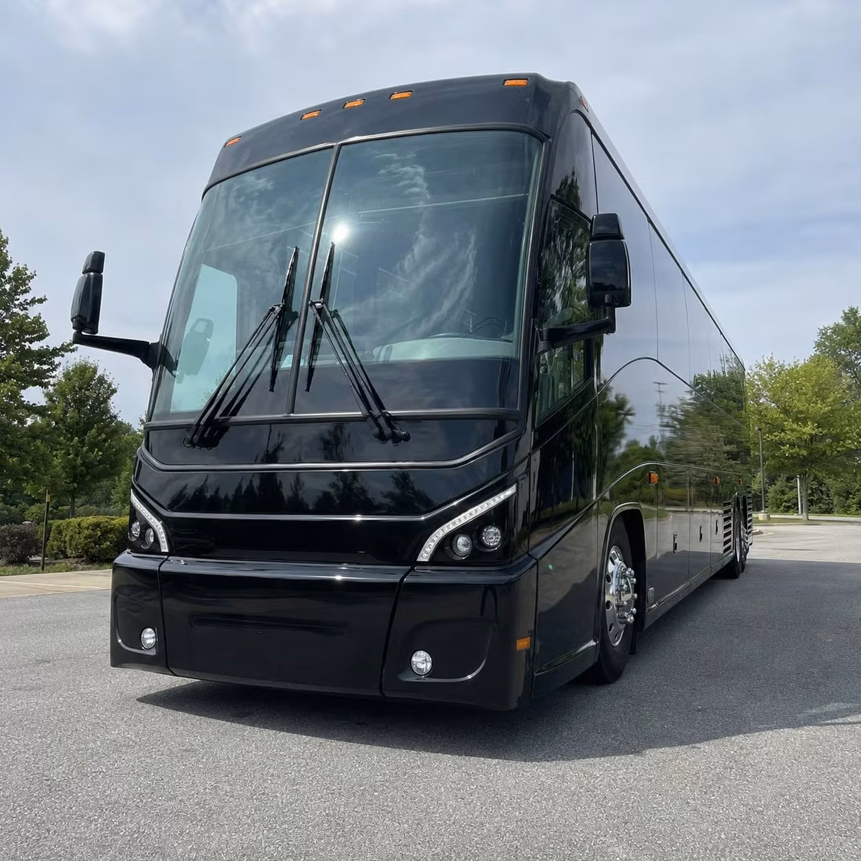 spokane charter bus rental exterior