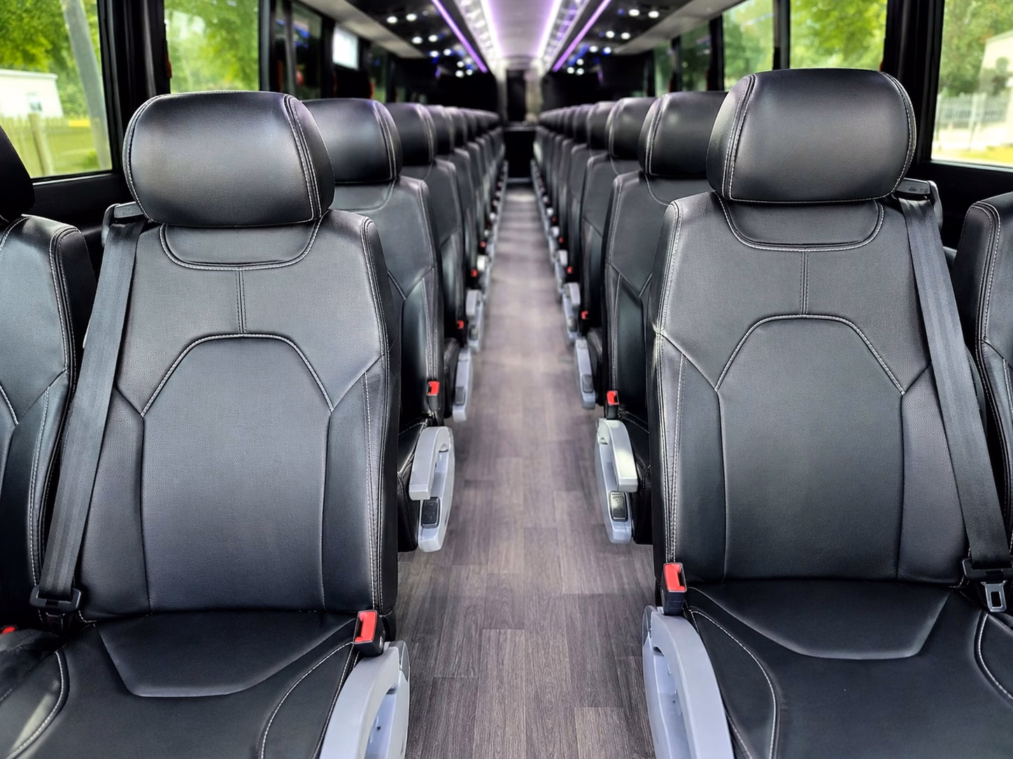spokane charter bus rental interior