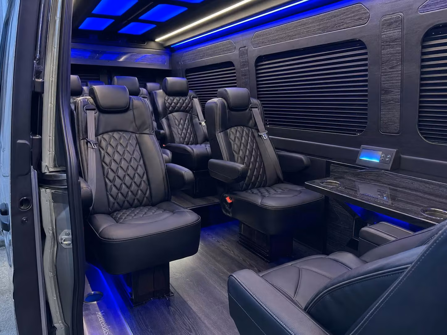 sprinter van with driver inside